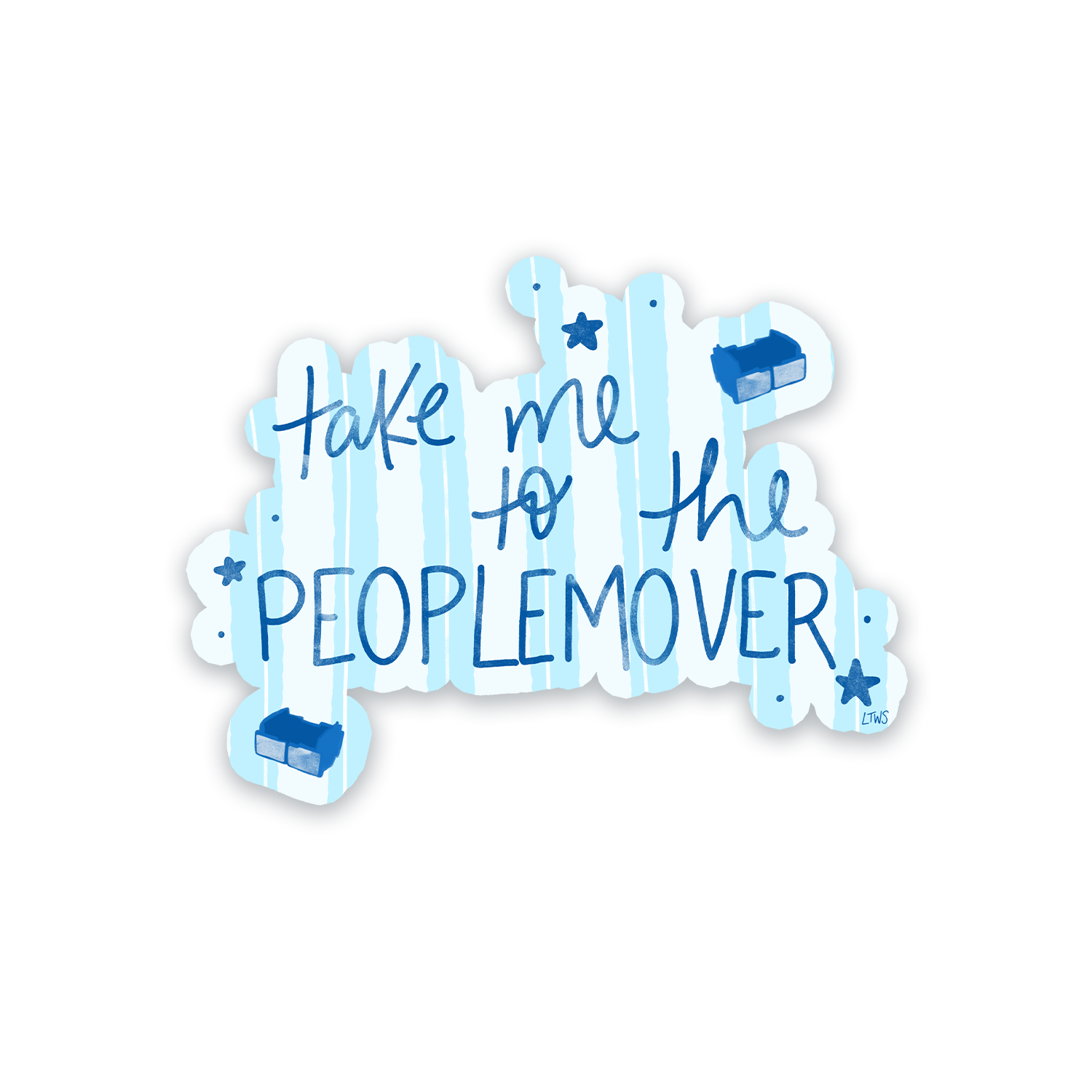 Take Me To The People Mover | Sticker