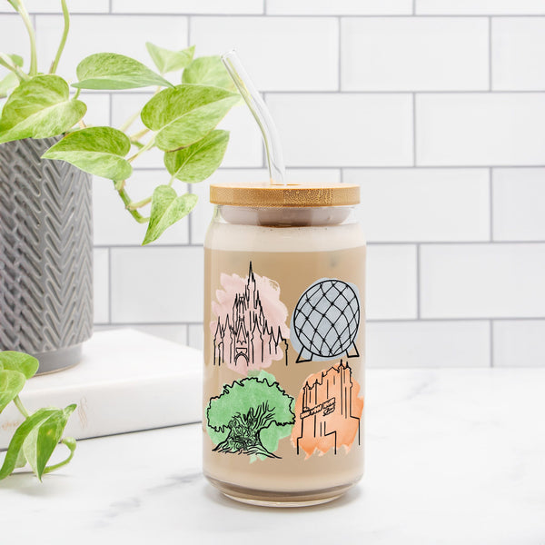Magical Park Icons | Clear Can Glass
