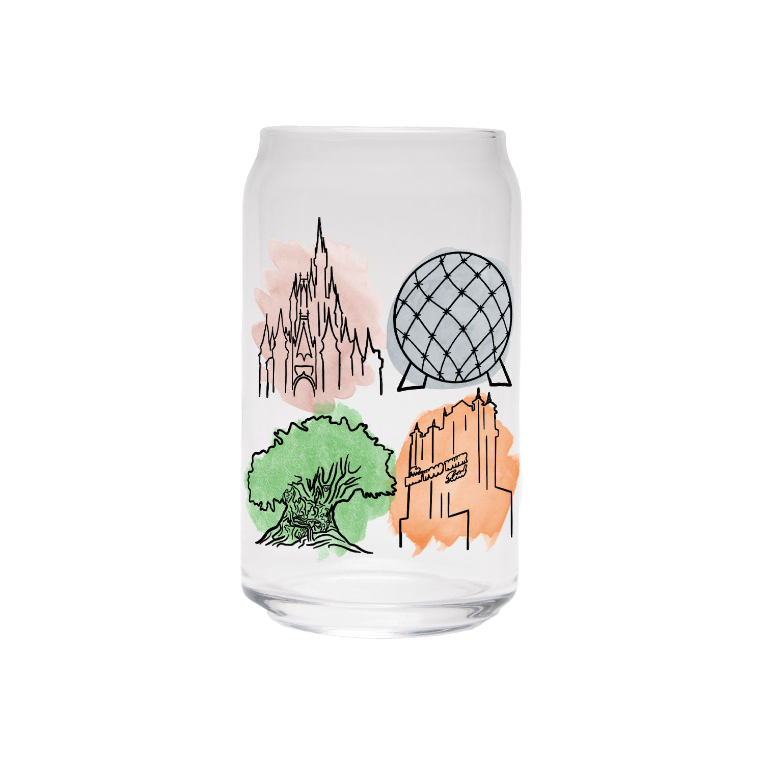 Magical Park Icons | Clear Can Glass