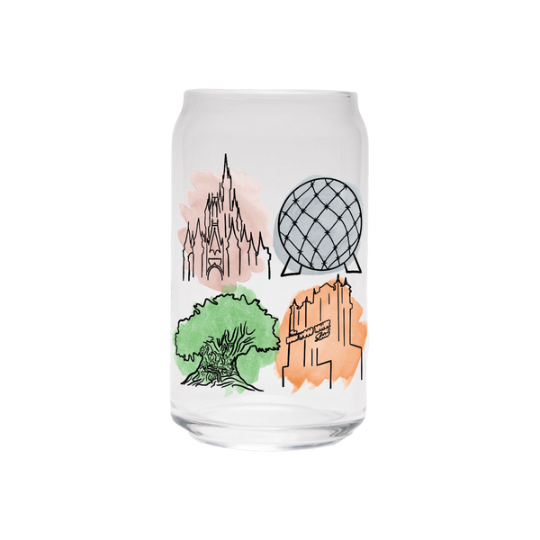 Magical Park Icons | Clear Can Glass