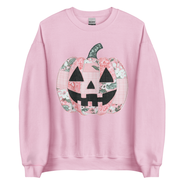 Faux Quilted Pumpkin | Sweatshirt