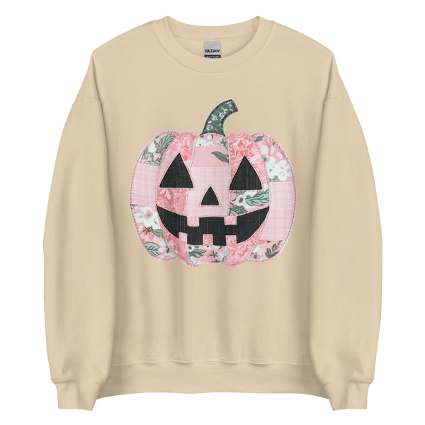 Faux Quilted Pumpkin | Sweatshirt