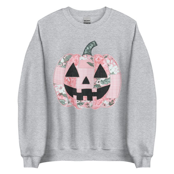 Faux Quilted Pumpkin | Sweatshirt