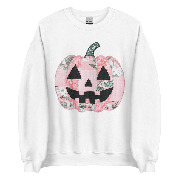 Faux Quilted Pumpkin | Sweatshirt