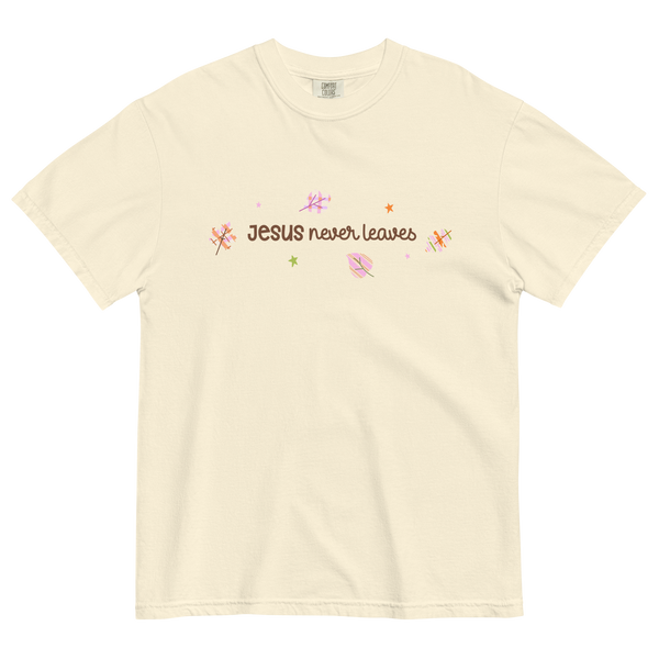 Jesus Never Leaves | T-Shirt