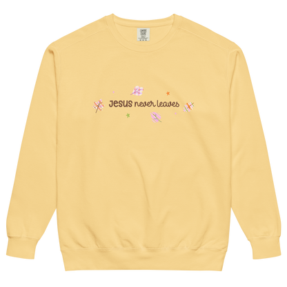 Jesus Never Leaves | Sweatshirt