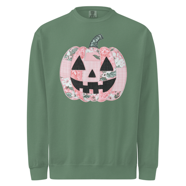 Faux Quilted Pumpkin | Sweatshirt