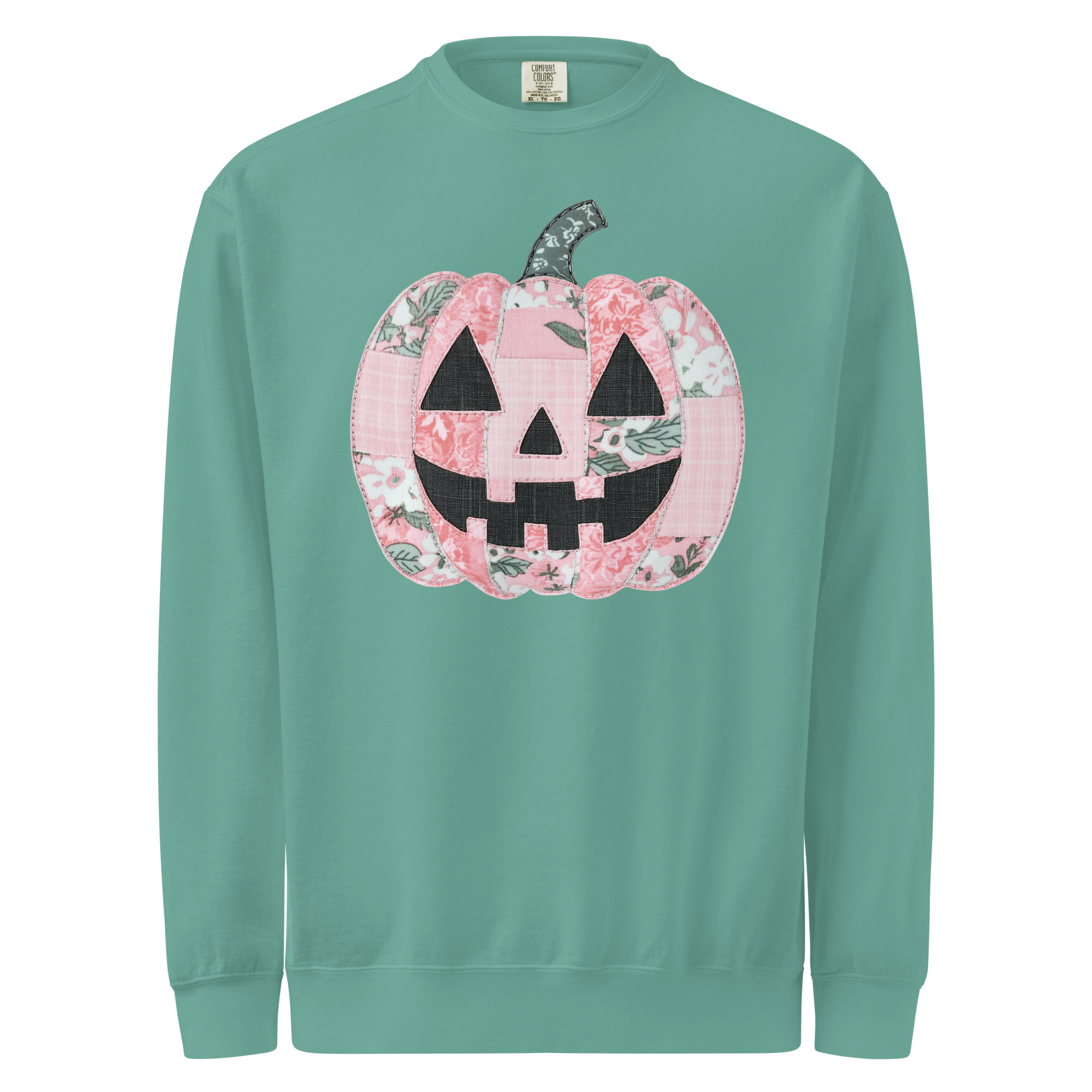 Faux Quilted Pumpkin | Sweatshirt