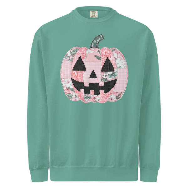 Faux Quilted Pumpkin | Sweatshirt