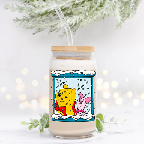 Magical Winter Day | Clear Can Glass