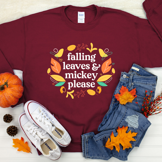 Falling Leaves & Mickey Please | Sweatshirt