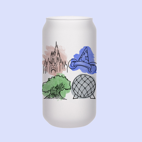 Magical Park Icons | Frosted Can Glass