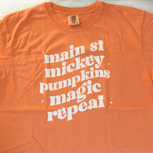 Main Street Mickey Pumpkins Magic Repeat | Comfort Colors T-Shirt